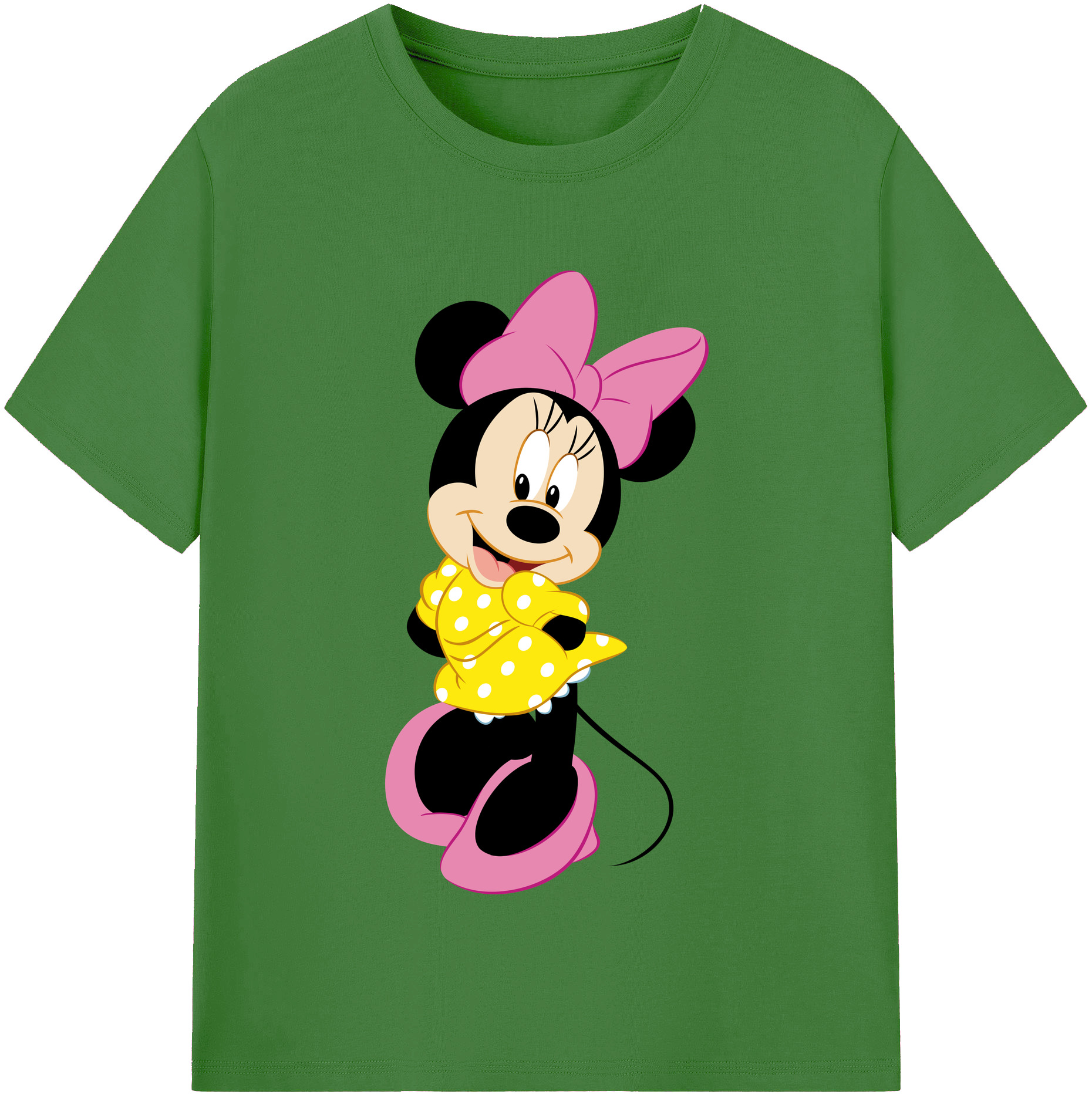 （画像用） ミッキーマウス Mickey Mouse レディースカジュアルプリントTシャツ（綿100％）